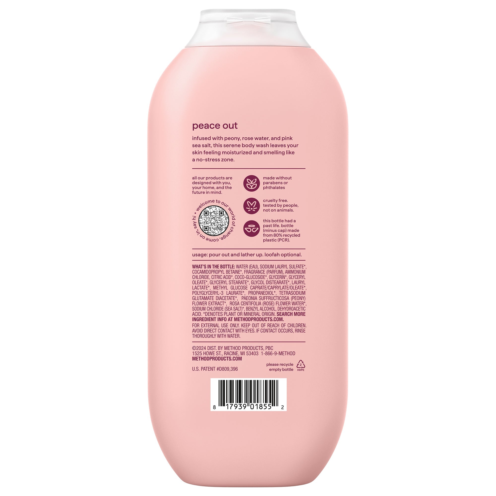 body wash - pure peace. 18 fl oz