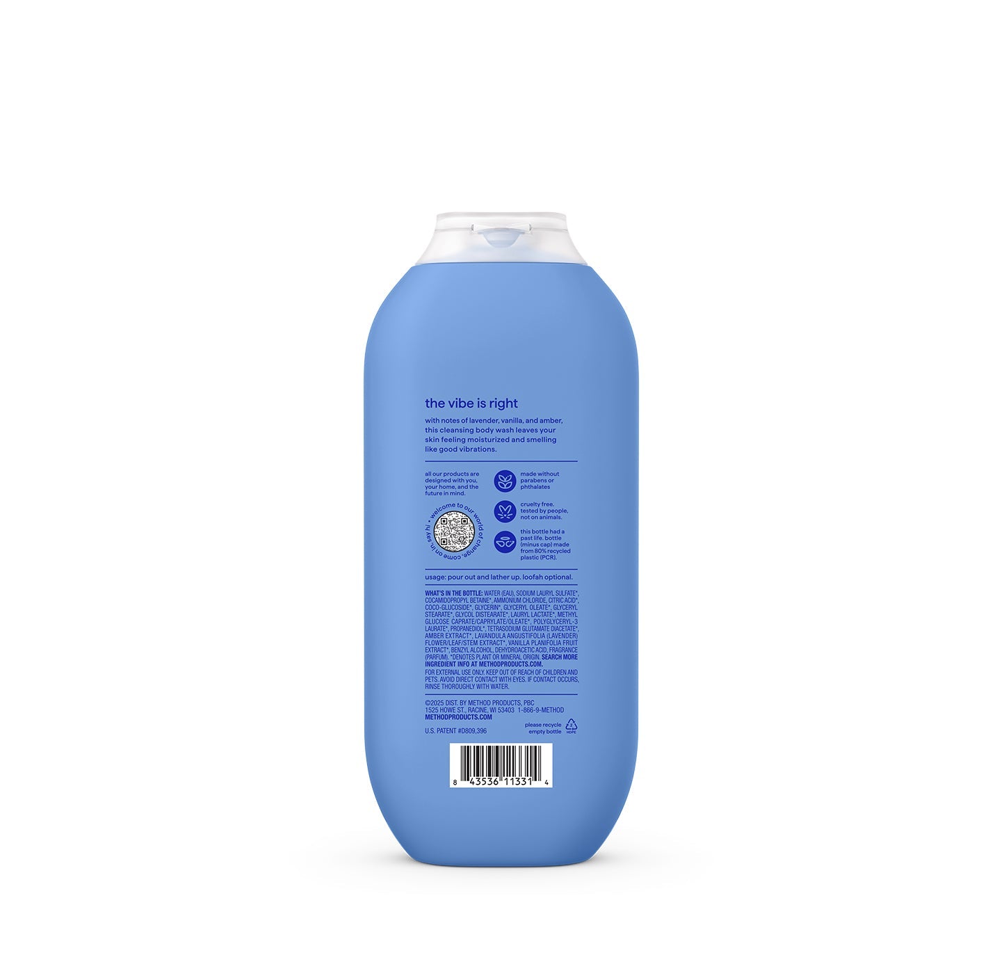 body wash - vanilla vibrations. 18 fl oz
