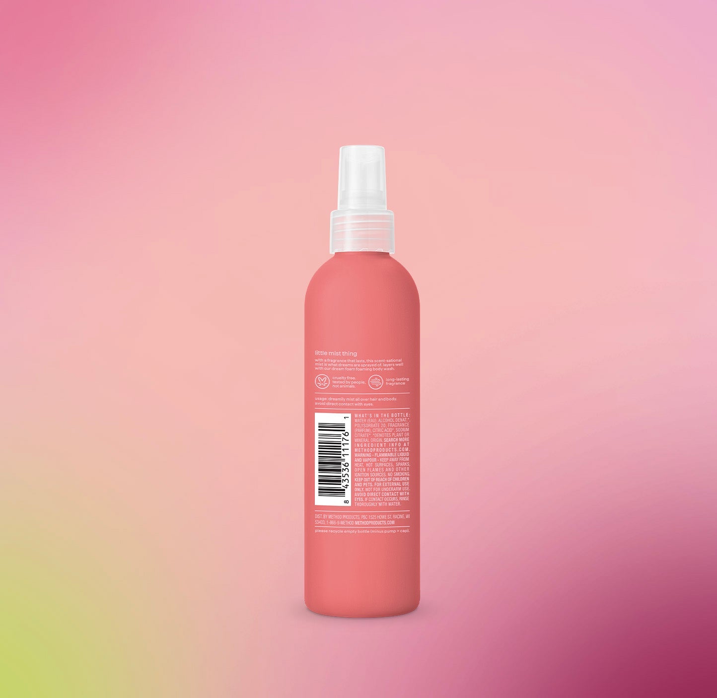 body + hair mist - jasmine + sandalwood. 8 fl oz
