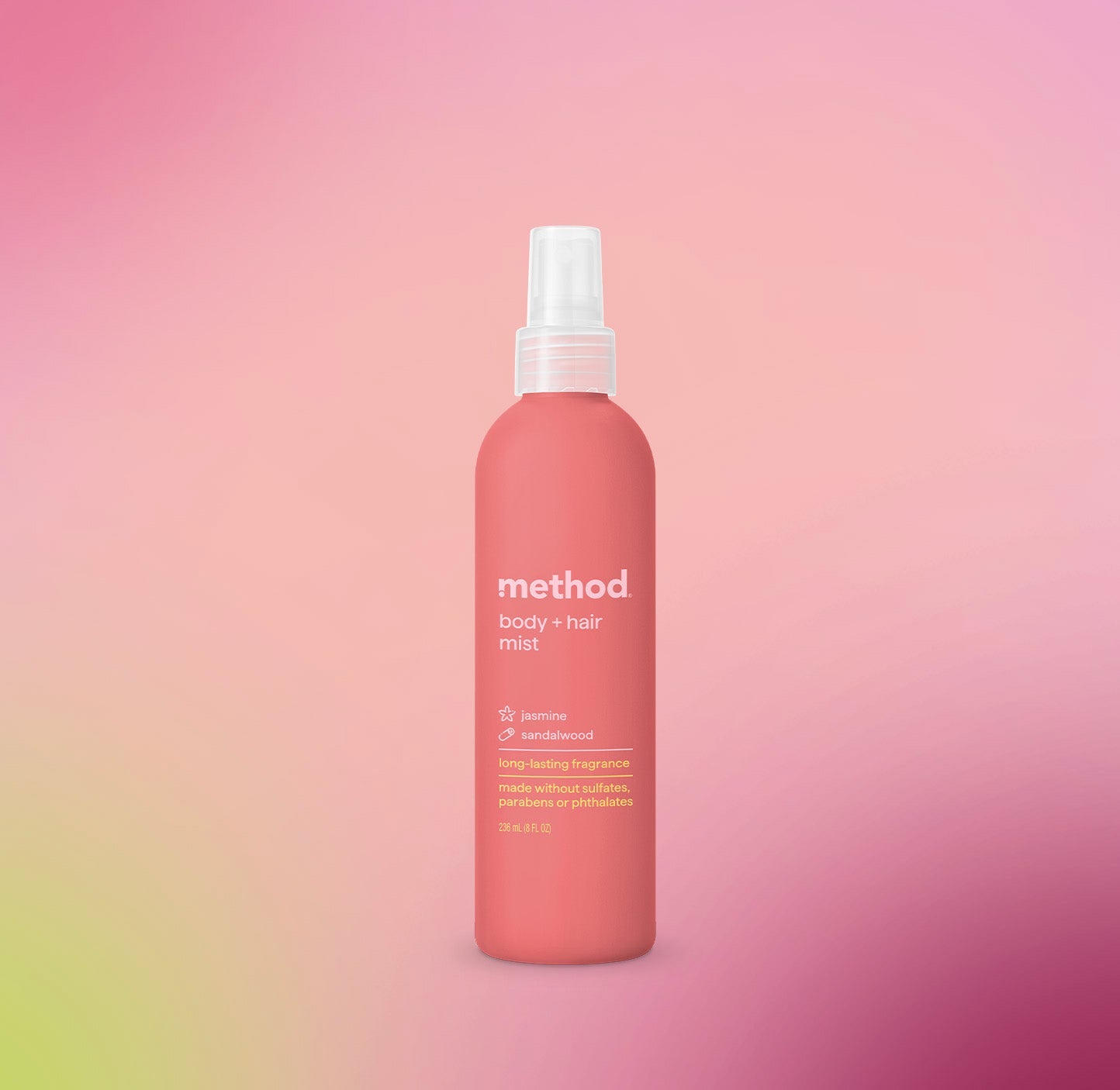 body + hair mist - jasmine + sandalwood. 8 fl oz