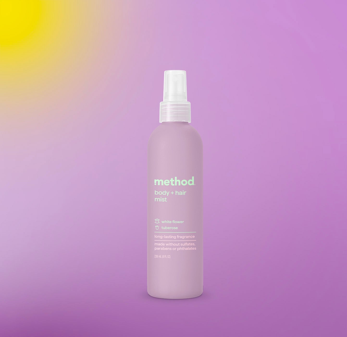 body + hair mist - white flower + tuberose. 8 fl oz