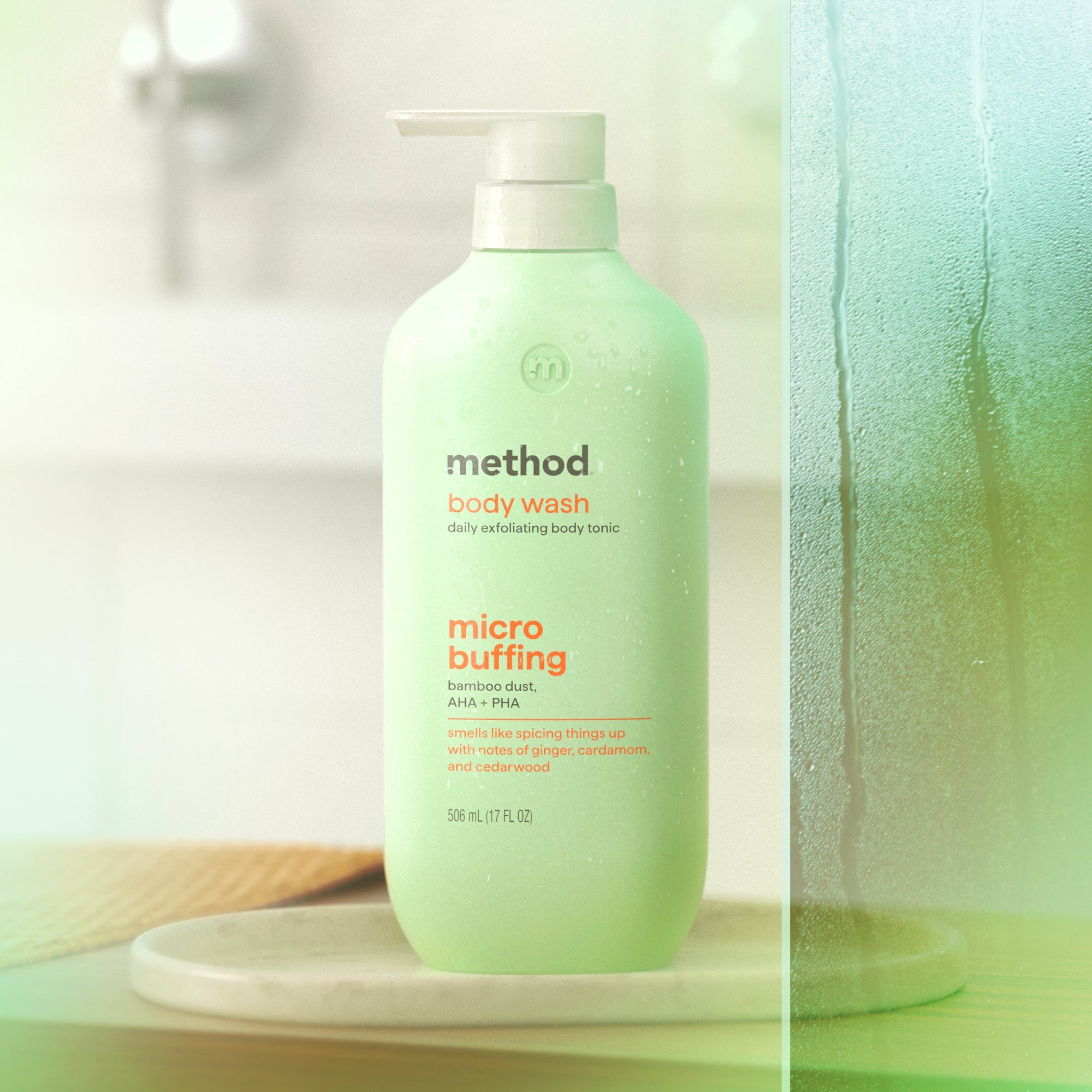micro buffing + moisture enhancing body wash tonic bundle. 34 fl oz