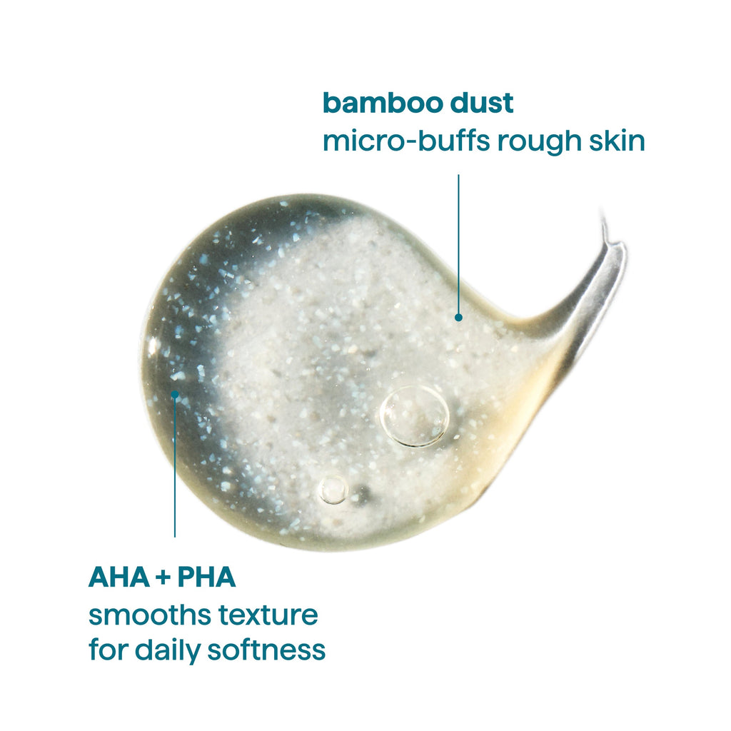 body wash tonic - micro buffing. bamboo dust. AHA + PHA. 17 fl oz