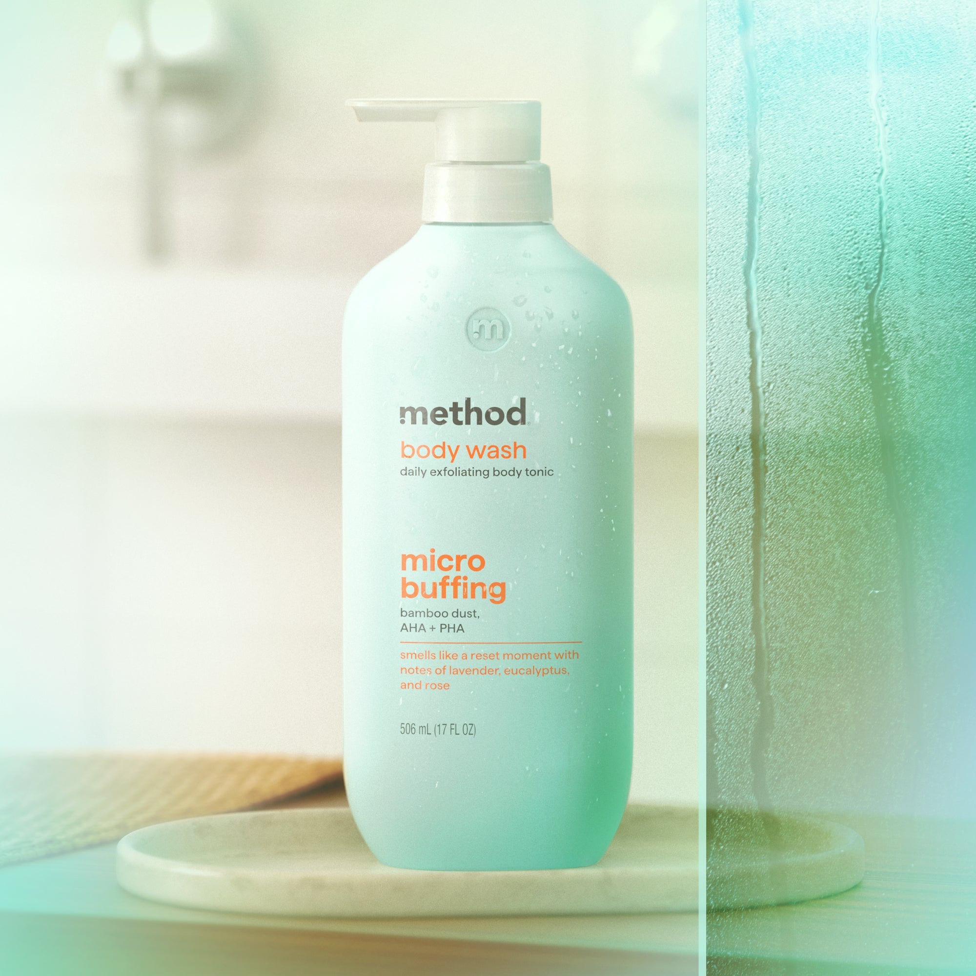 smooth hydration micro buffing + moisture enhancing body wash tonic bundle. 34 fl oz