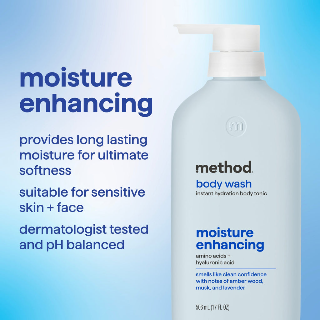 body wash tonic - moisture enhancing. amino acids + hyaluronic acid. 17 fl oz