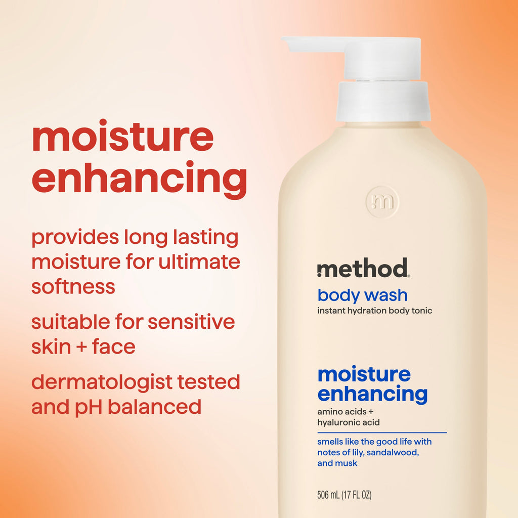 body wash tonic - moisture enhancing.?amino acids + hyaluronic acid. 17 fl oz