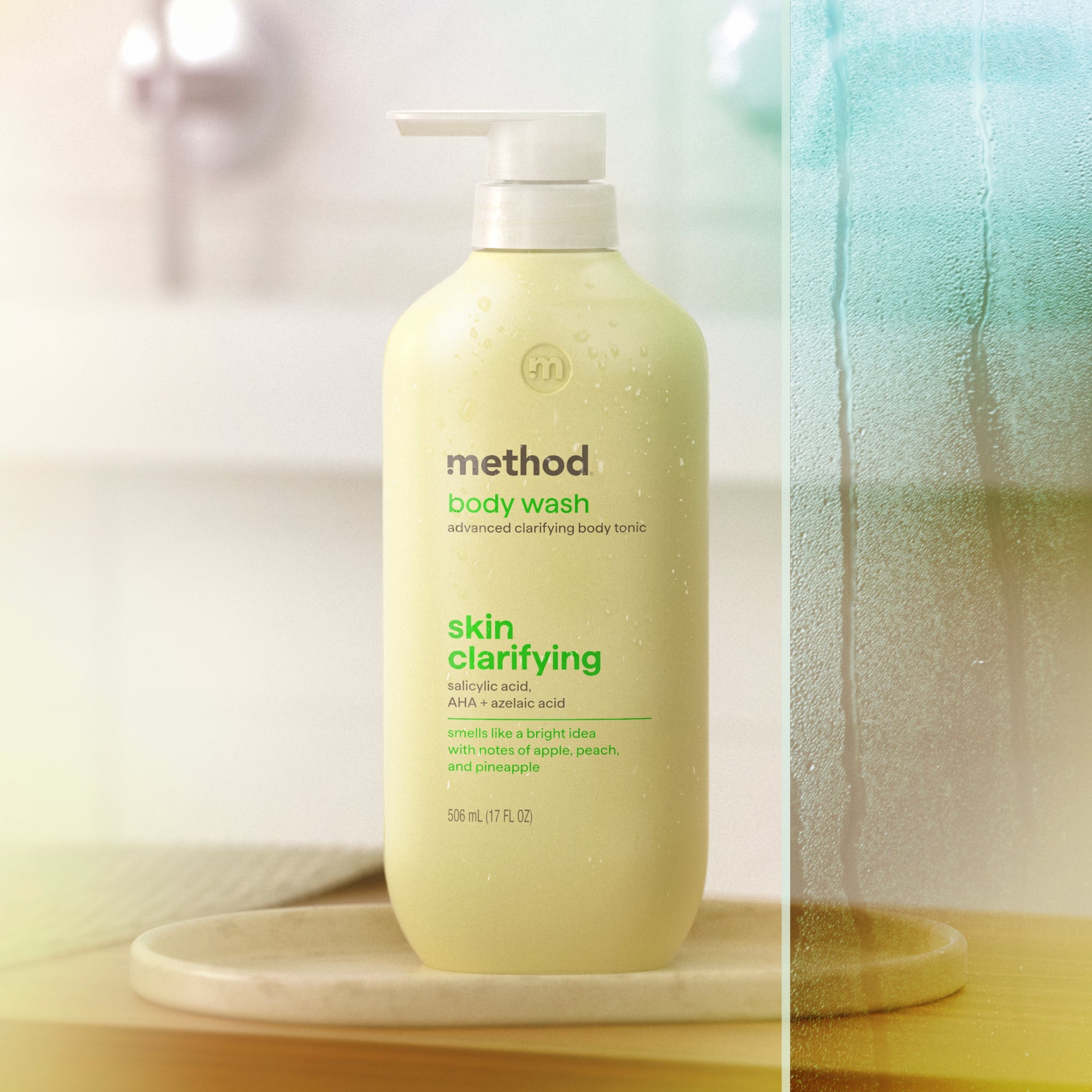 body wash tonic - skin?clarifying. salicylic acid. AHA + azelaic acid. 17 fl oz