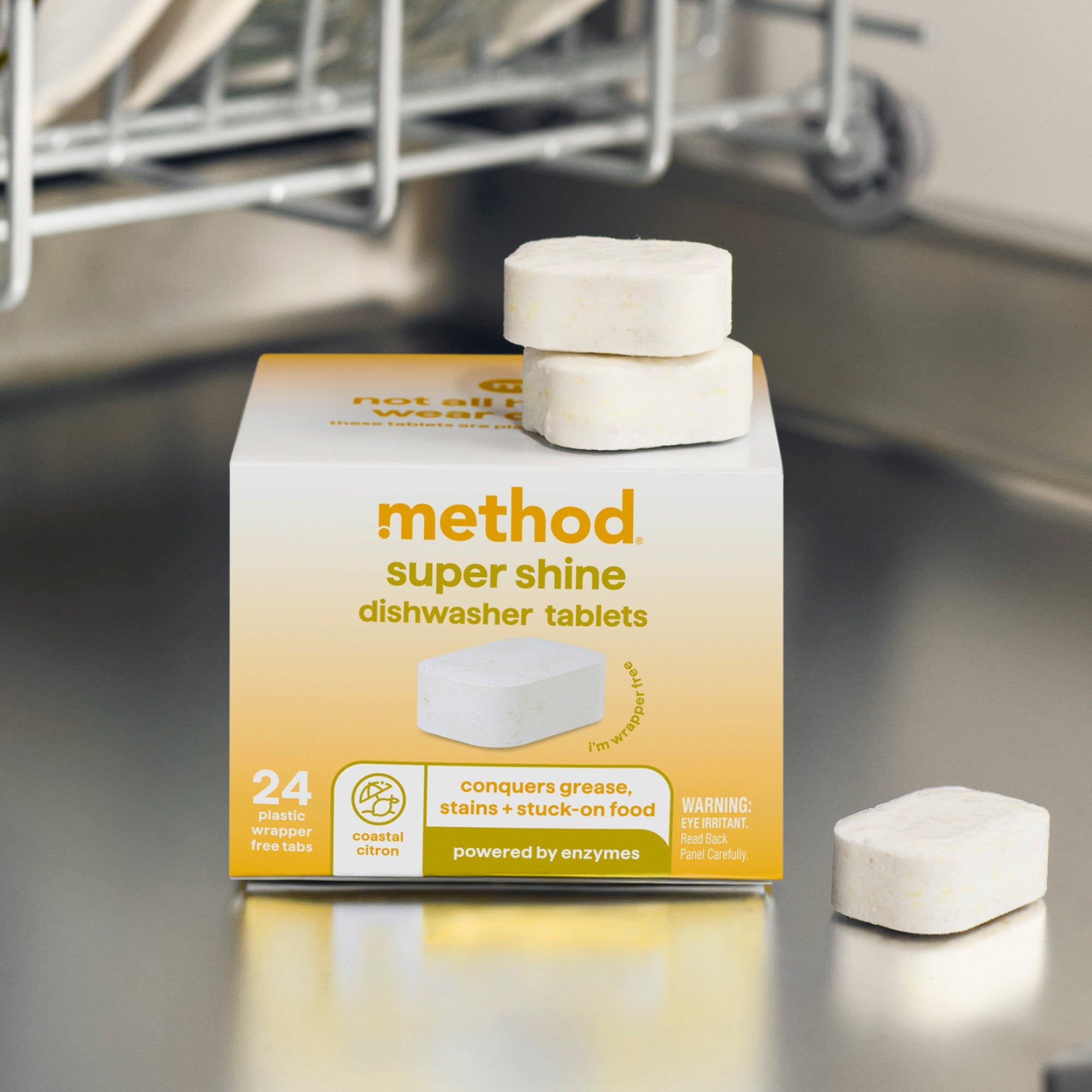 super shine dishwasher tablets - Coastal Citron. 24 ct.
