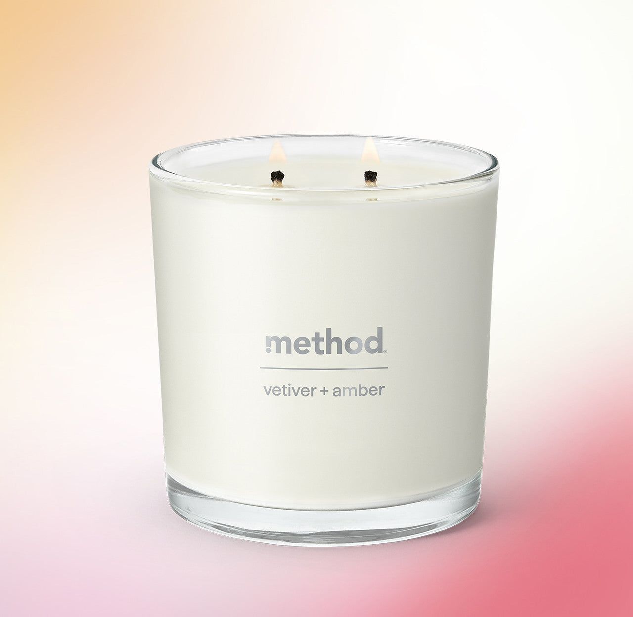 premium soy candle - vetiver + amber. 14 oz