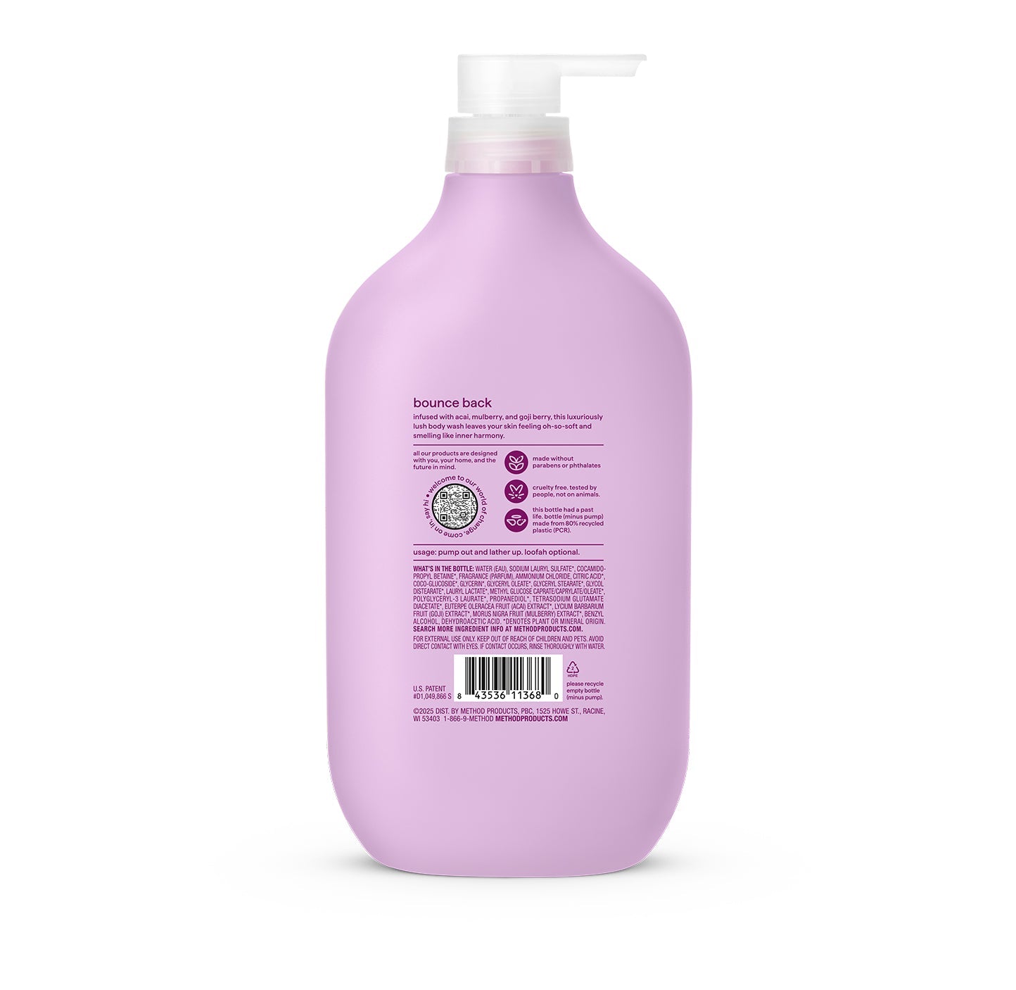 body wash - berry balance. 28 fl oz