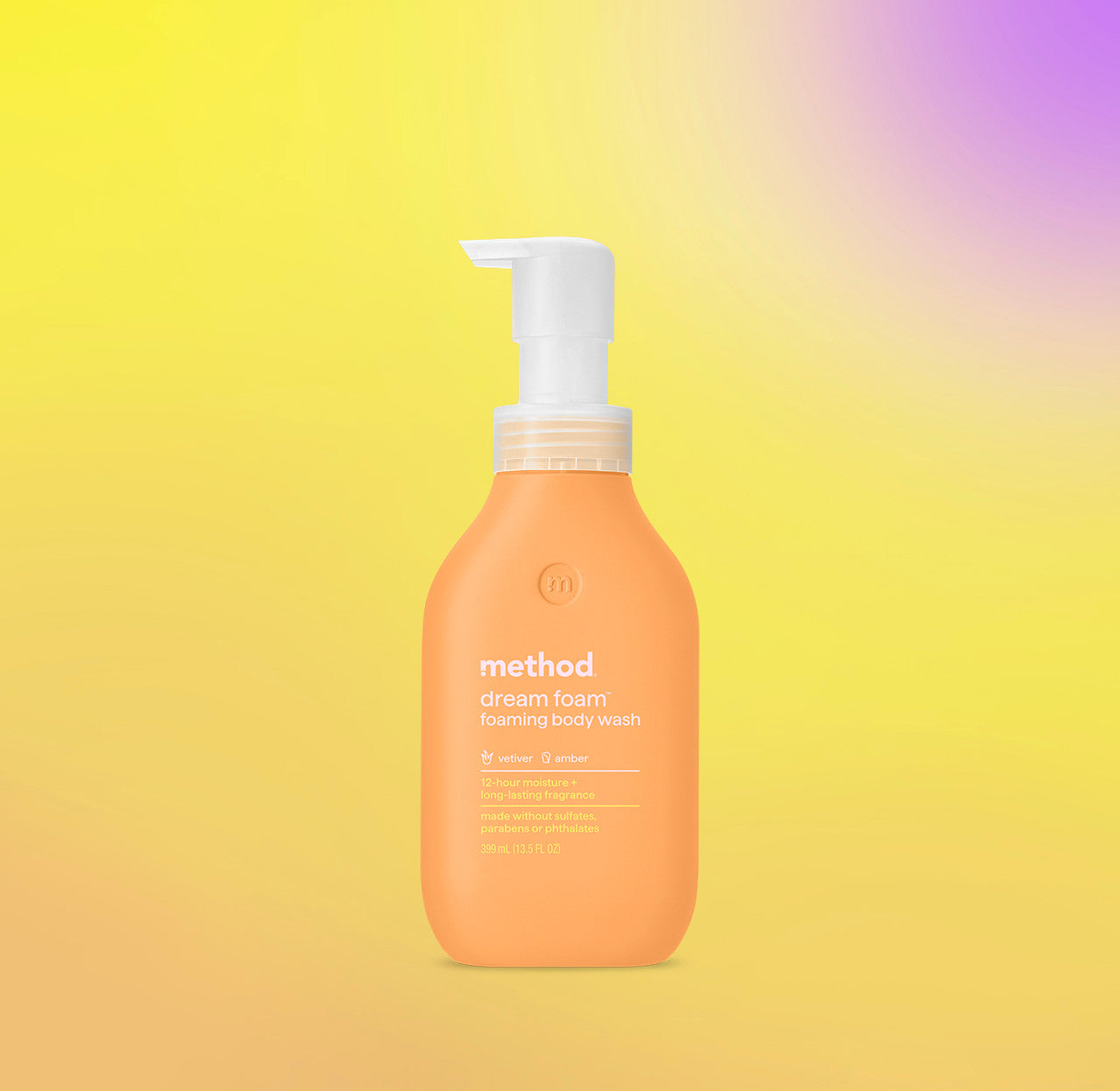 dream foam | foaming body wash - vetiver + amber. 13.5 fl oz