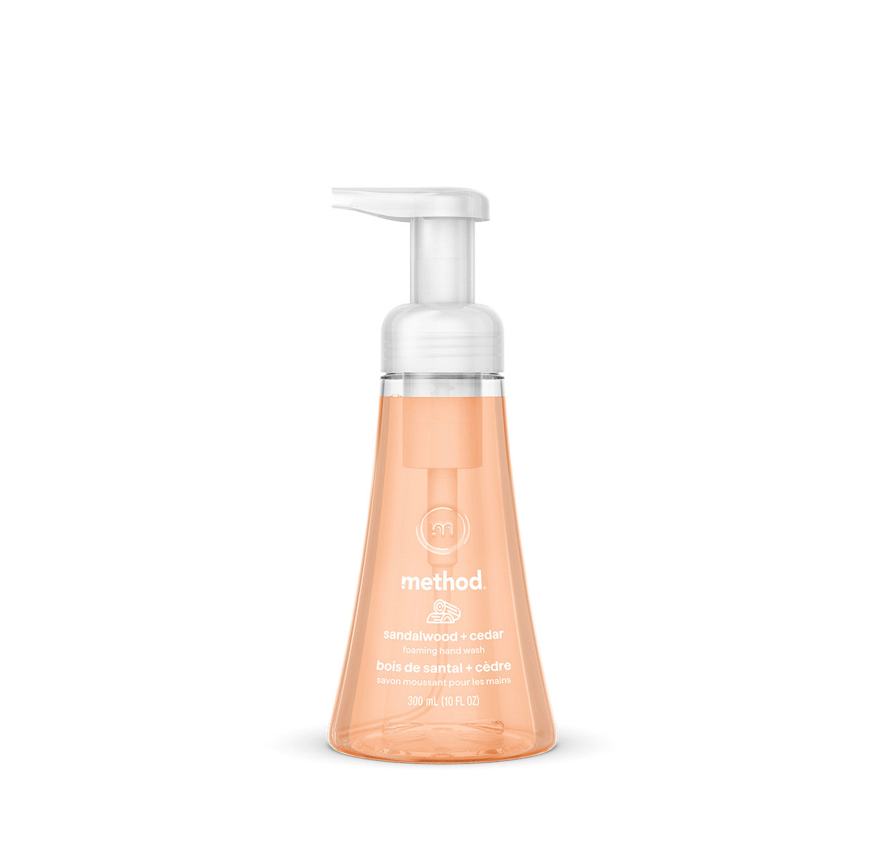 foaming hand wash - sandalwood + cedar. 10 fl oz