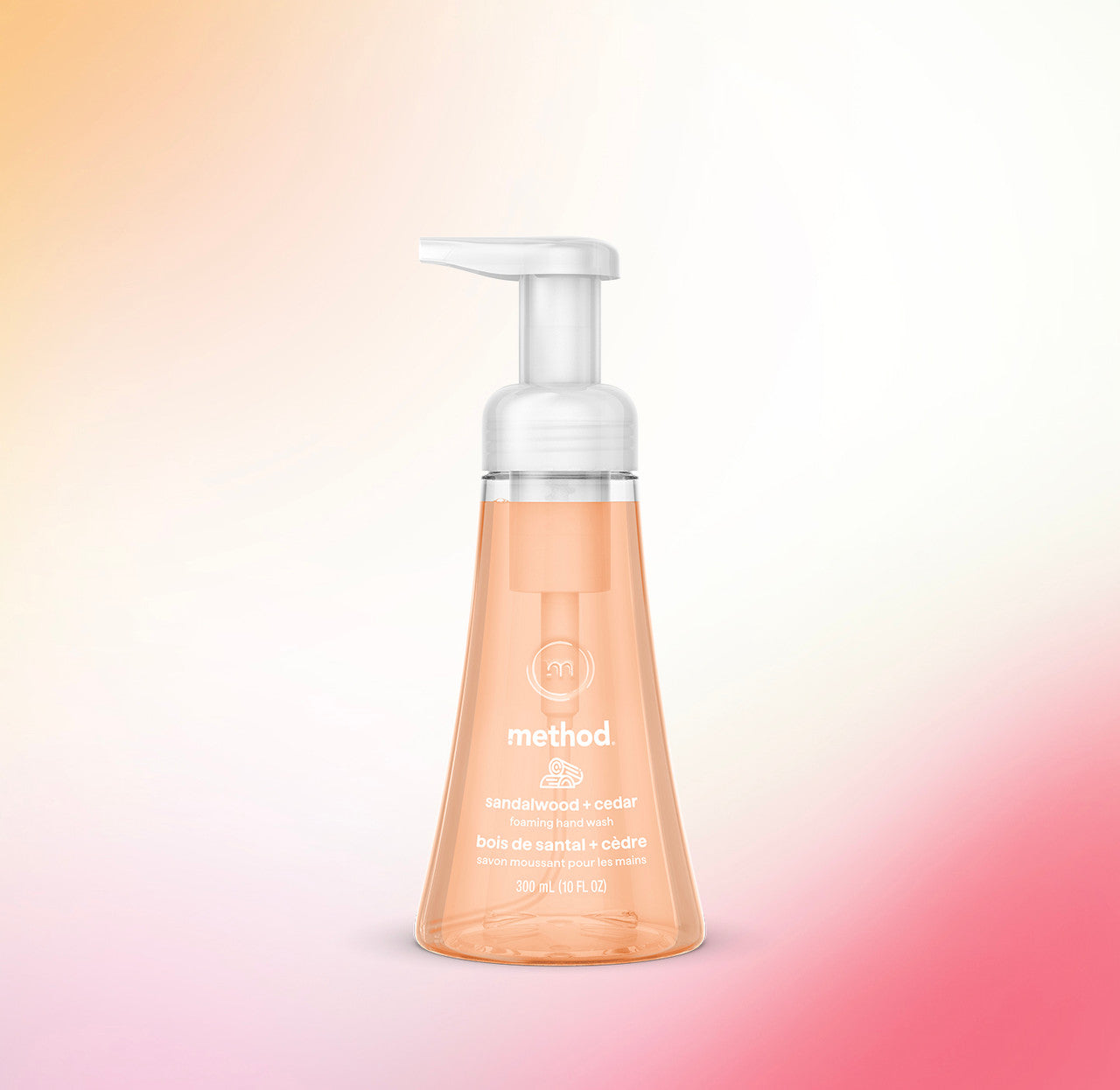 foaming hand wash - sandalwood + cedar. 10 fl oz