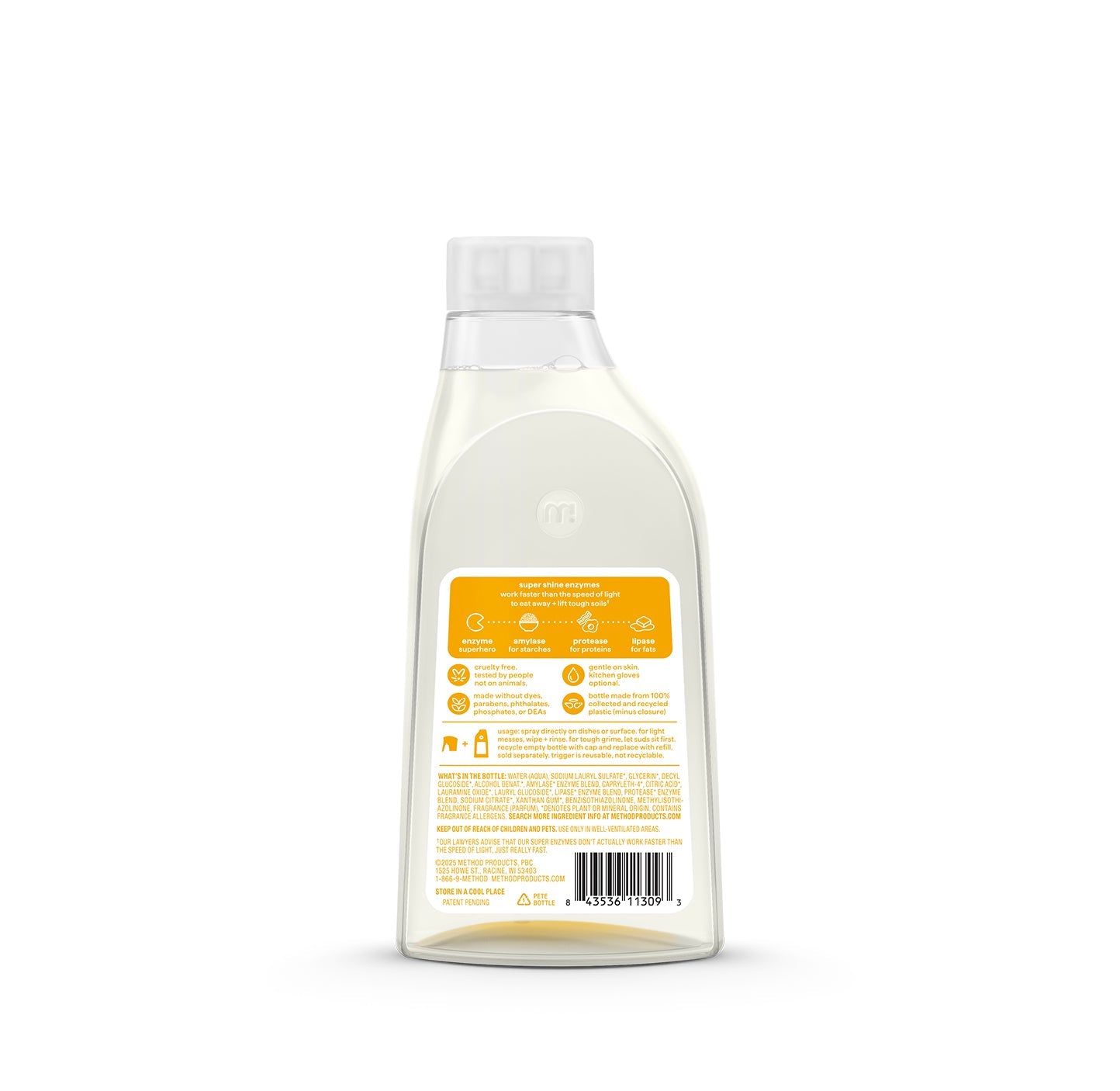 super shine foaming dish spray refill - coastal citron. 16 fl oz
