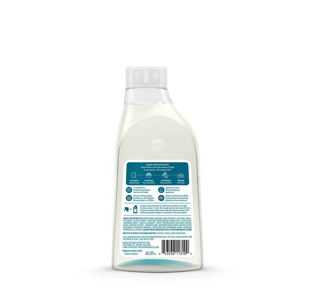super shine foaming dish spray refill - dewy daze. 16 fl oz