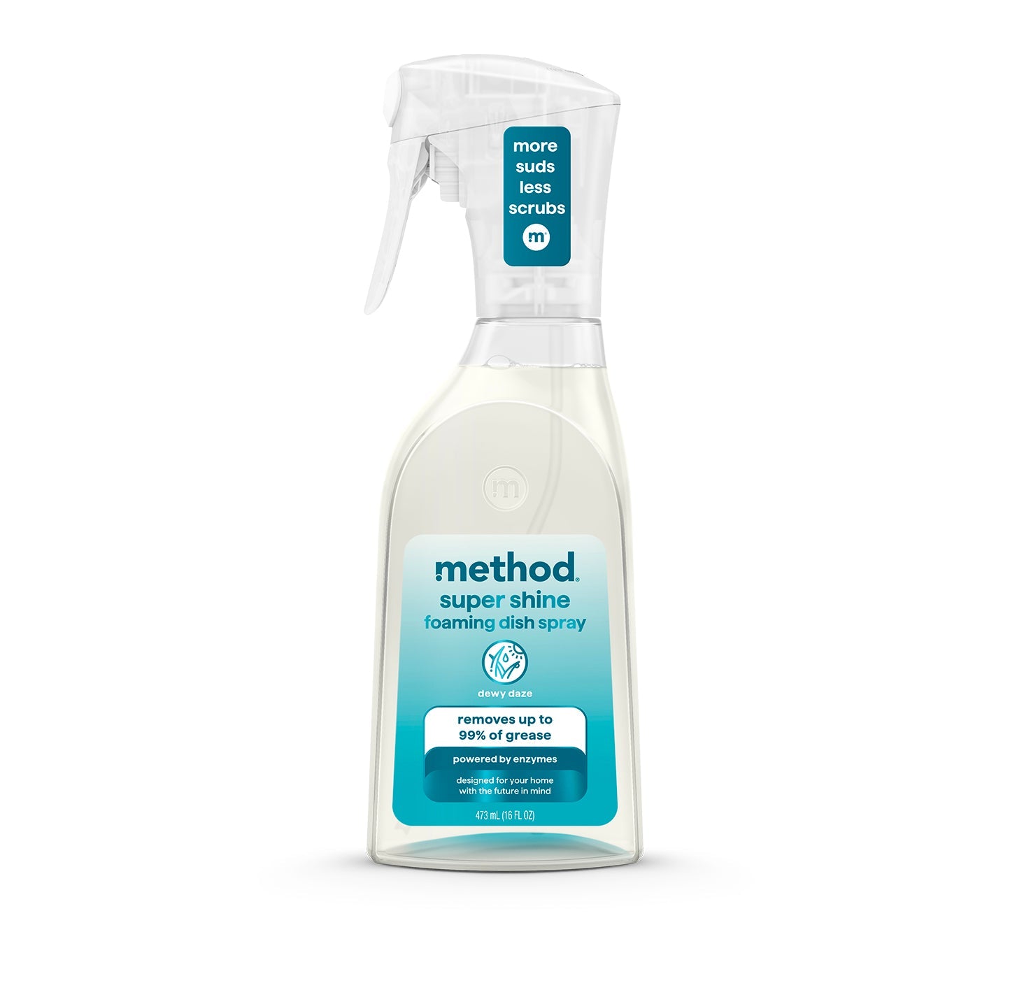 super shine foaming dish spray - dewy daze. 16 fl oz