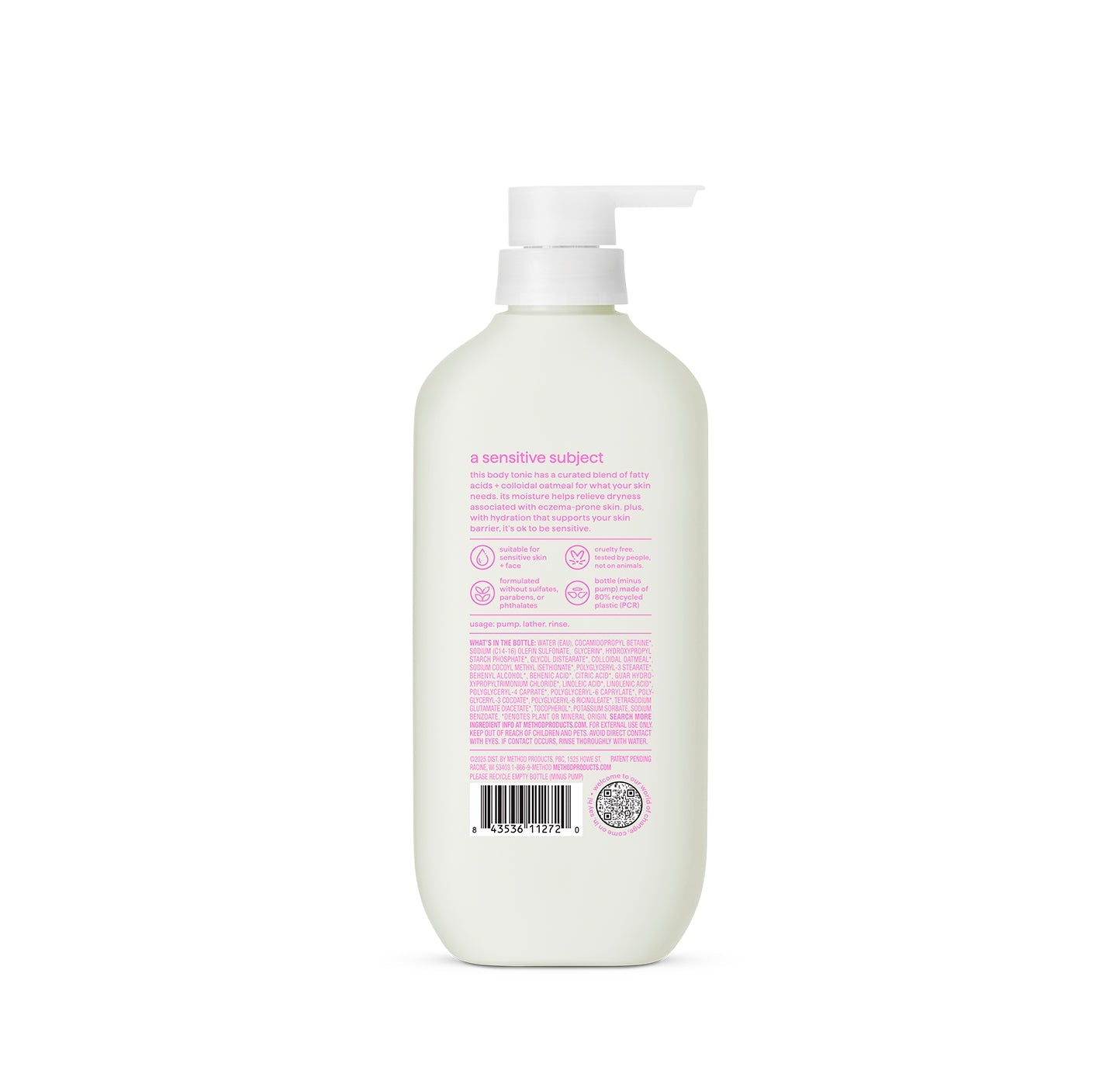 body wash tonic - barrier?supporting. fatty acids + colloidal oatmeal. 17 fl oz