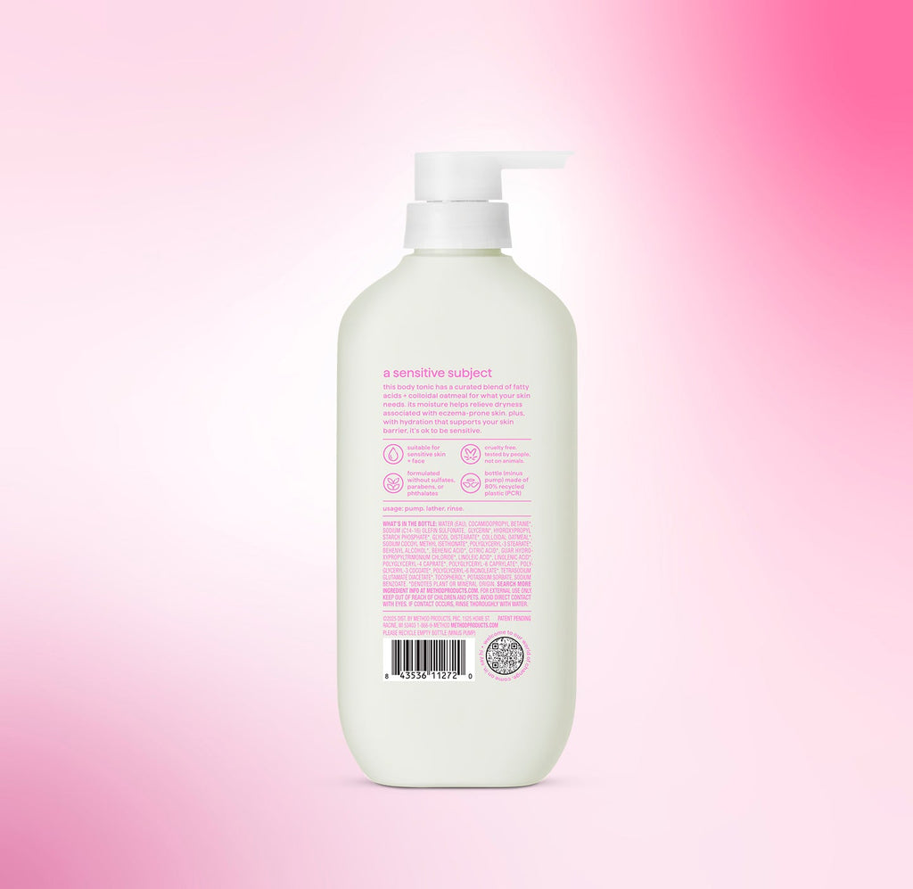 body wash tonic - barrier?supporting. fatty acids + colloidal oatmeal. 17 fl oz