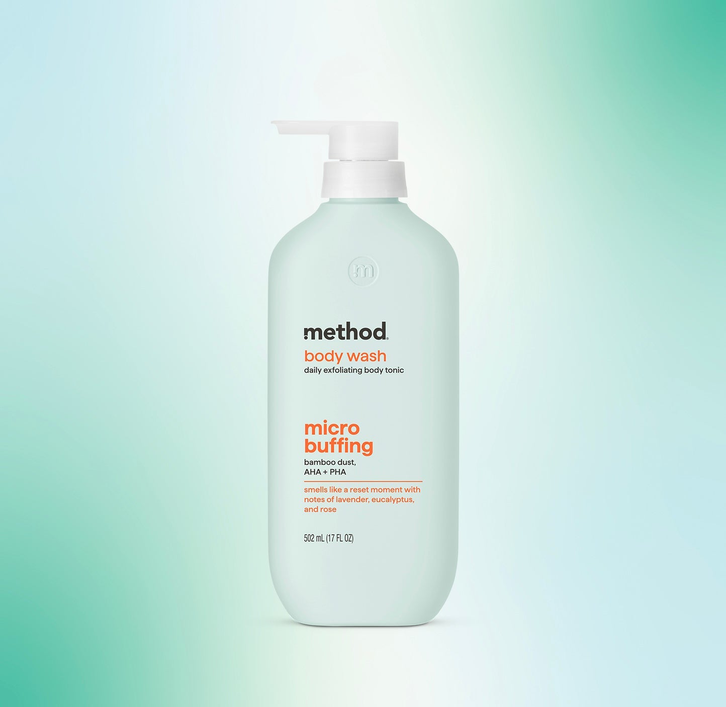 body wash tonic - micro buffing. bamboo dust. AHA + PHA. 17 fl oz