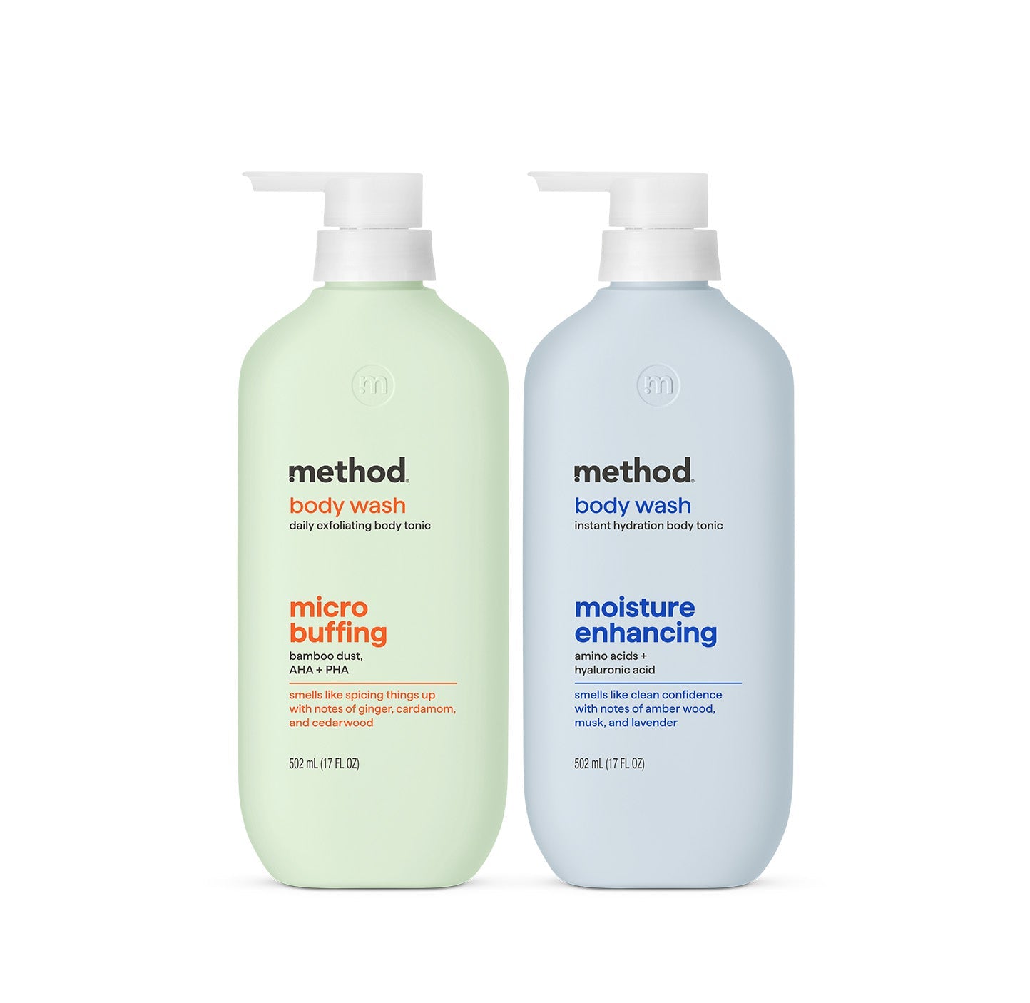 smooth hydration micro buffing + moisture enhancing body wash tonic bundle. 34 fl oz