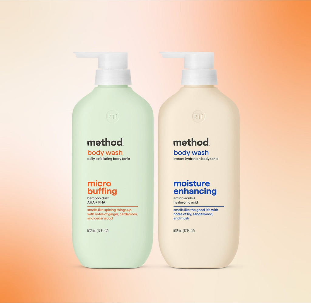 micro buffing + moisture enhancing body wash tonic bundle. 34 fl oz