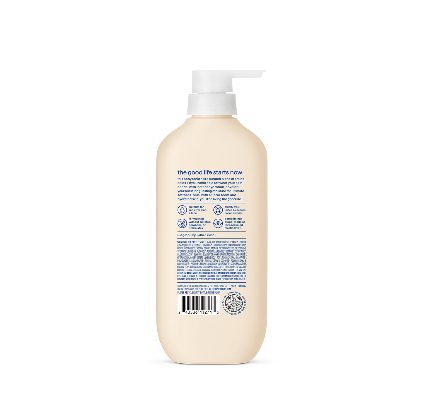 body wash tonic - moisture enhancing.?amino acids + hyaluronic acid. 17 fl oz