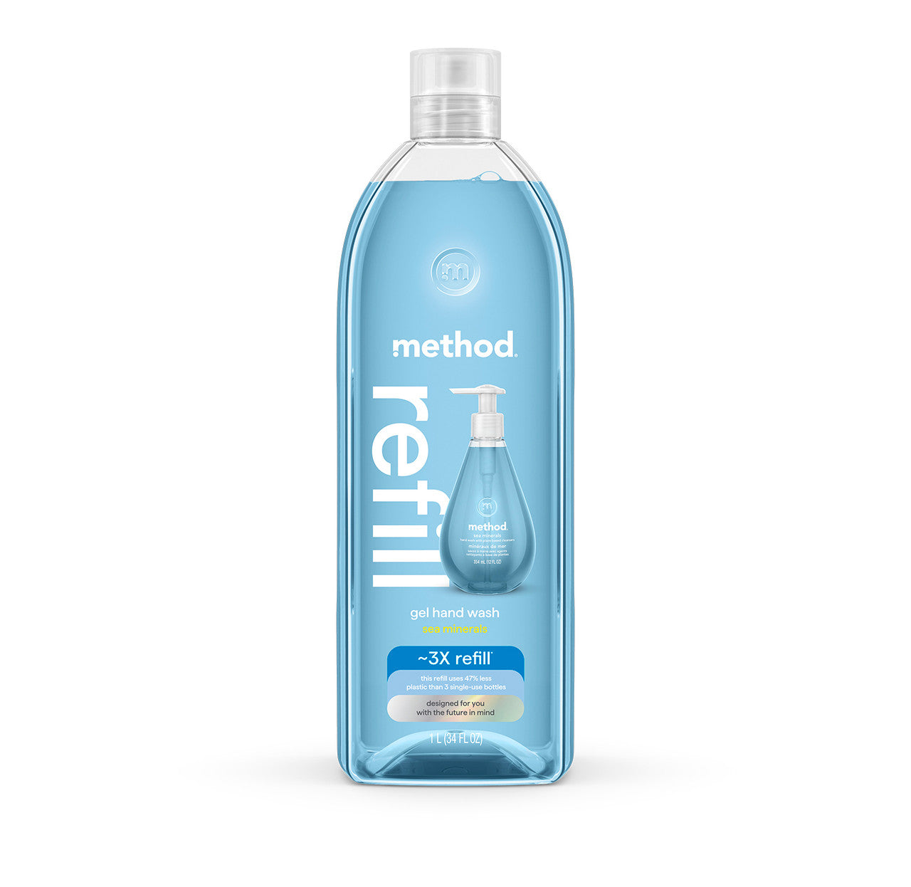 gel hand wash refill - sea minerals. 34 fl oz 1