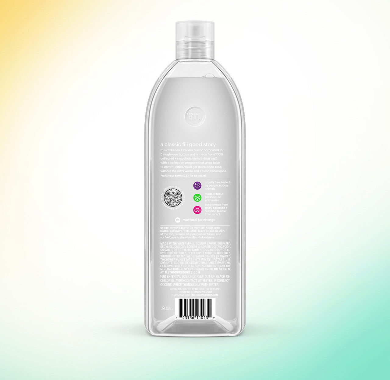gel hand wash refill - sweet water. 34 fl oz 1