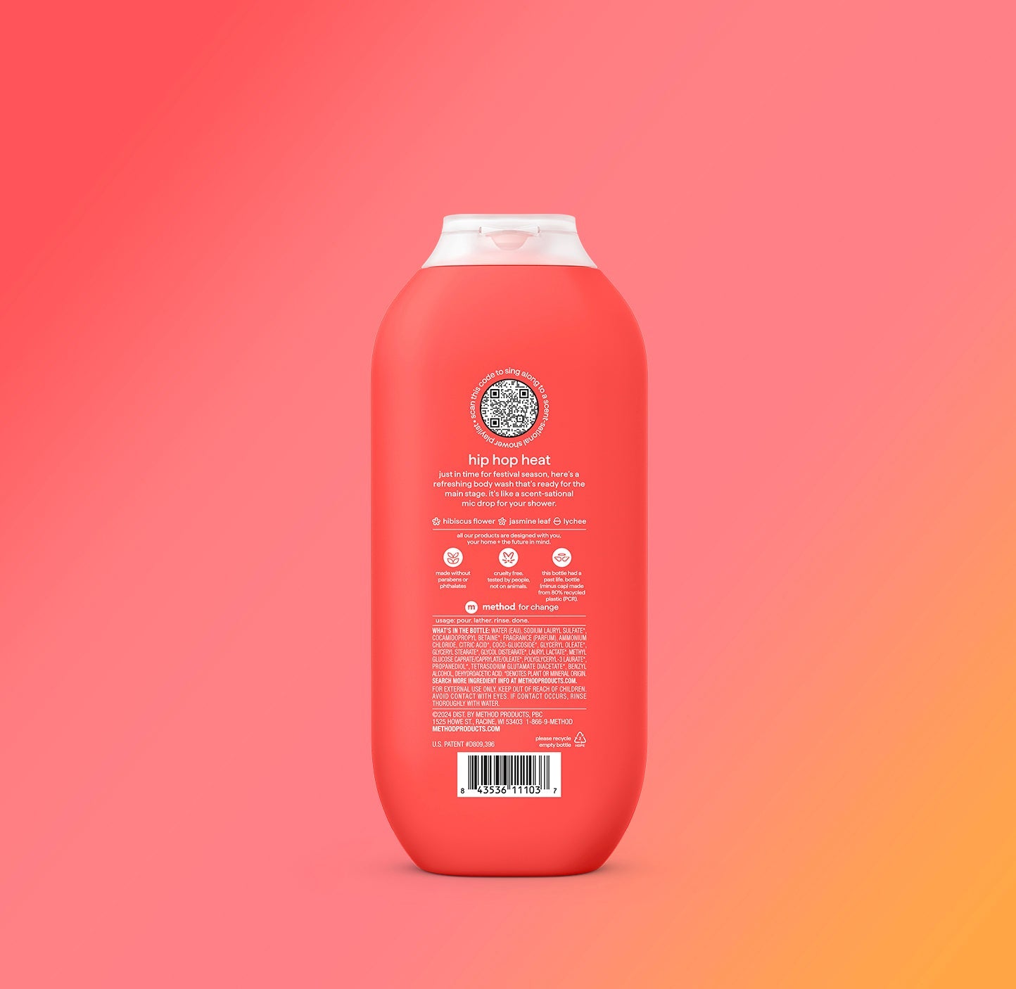 body wash - hip hop heat. 18 fl oz