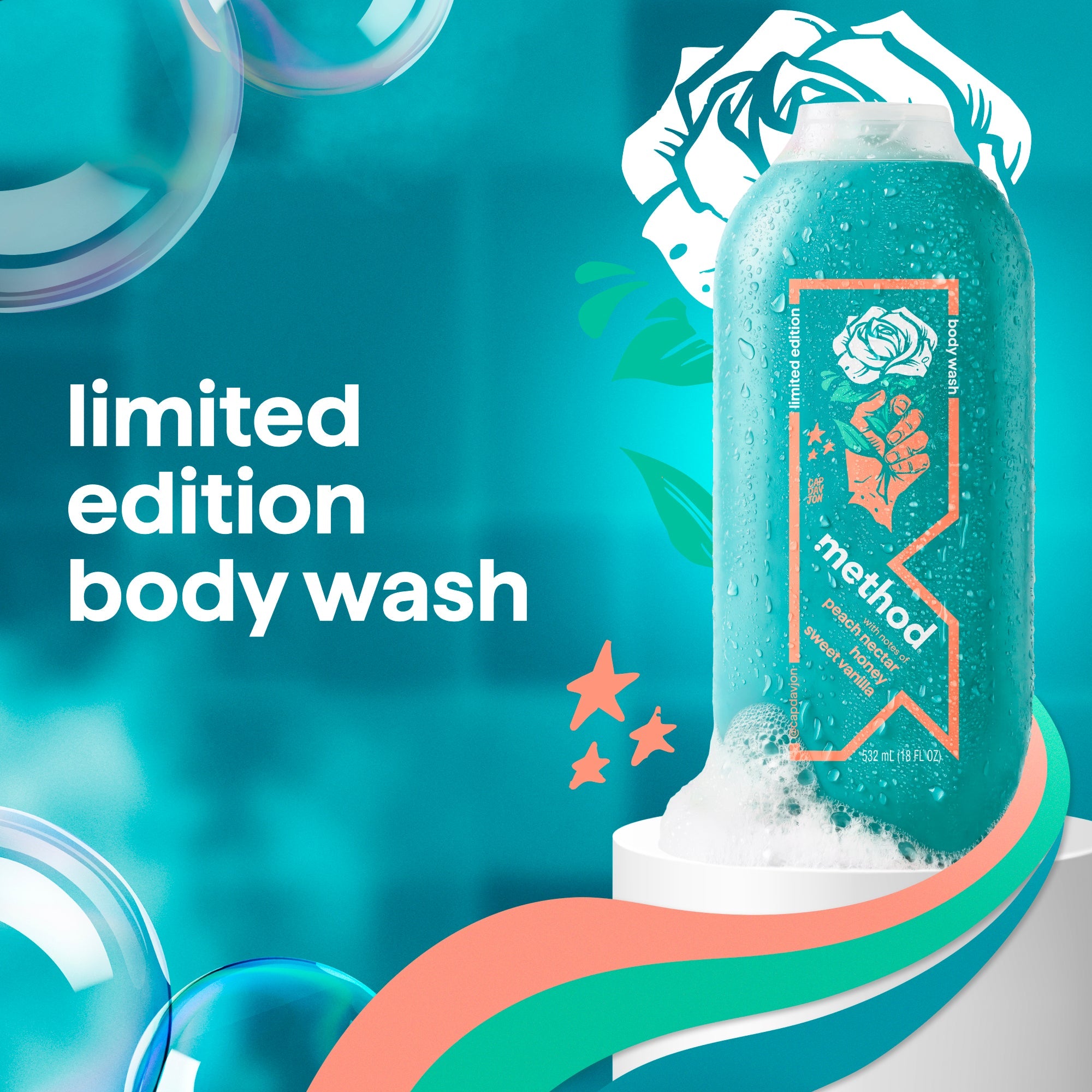 limited edition body wash. artist collection. houston