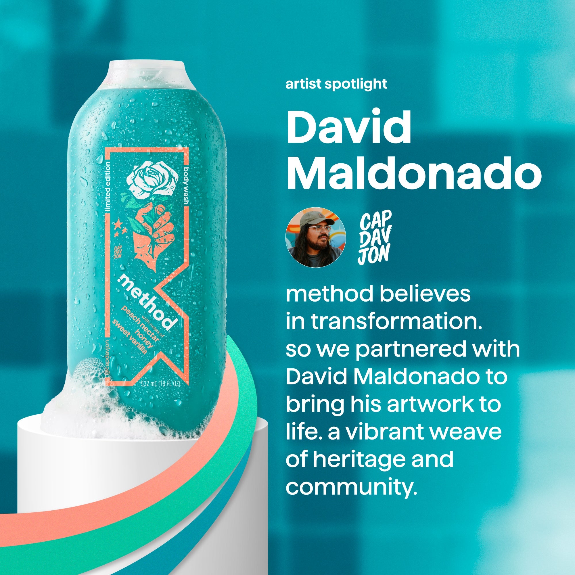 limited edition body wash. artist collection. houston