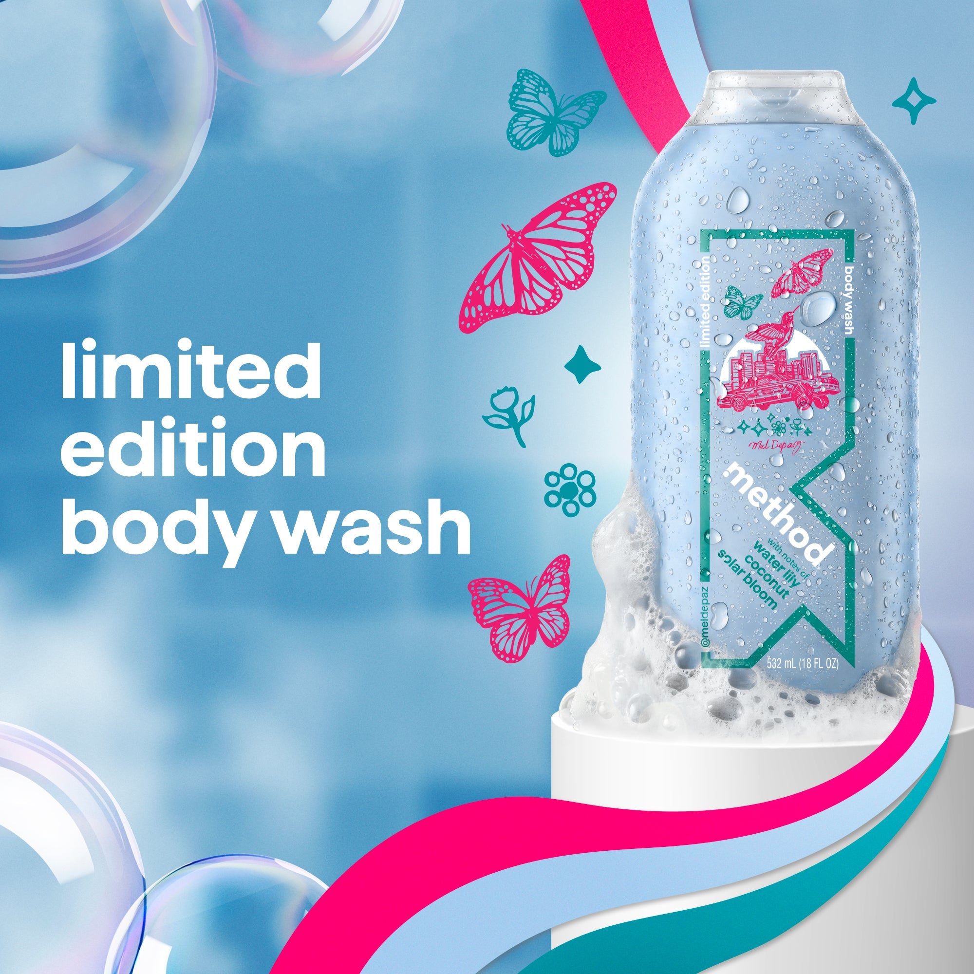 limited edition body wash. artist collection. los angeles