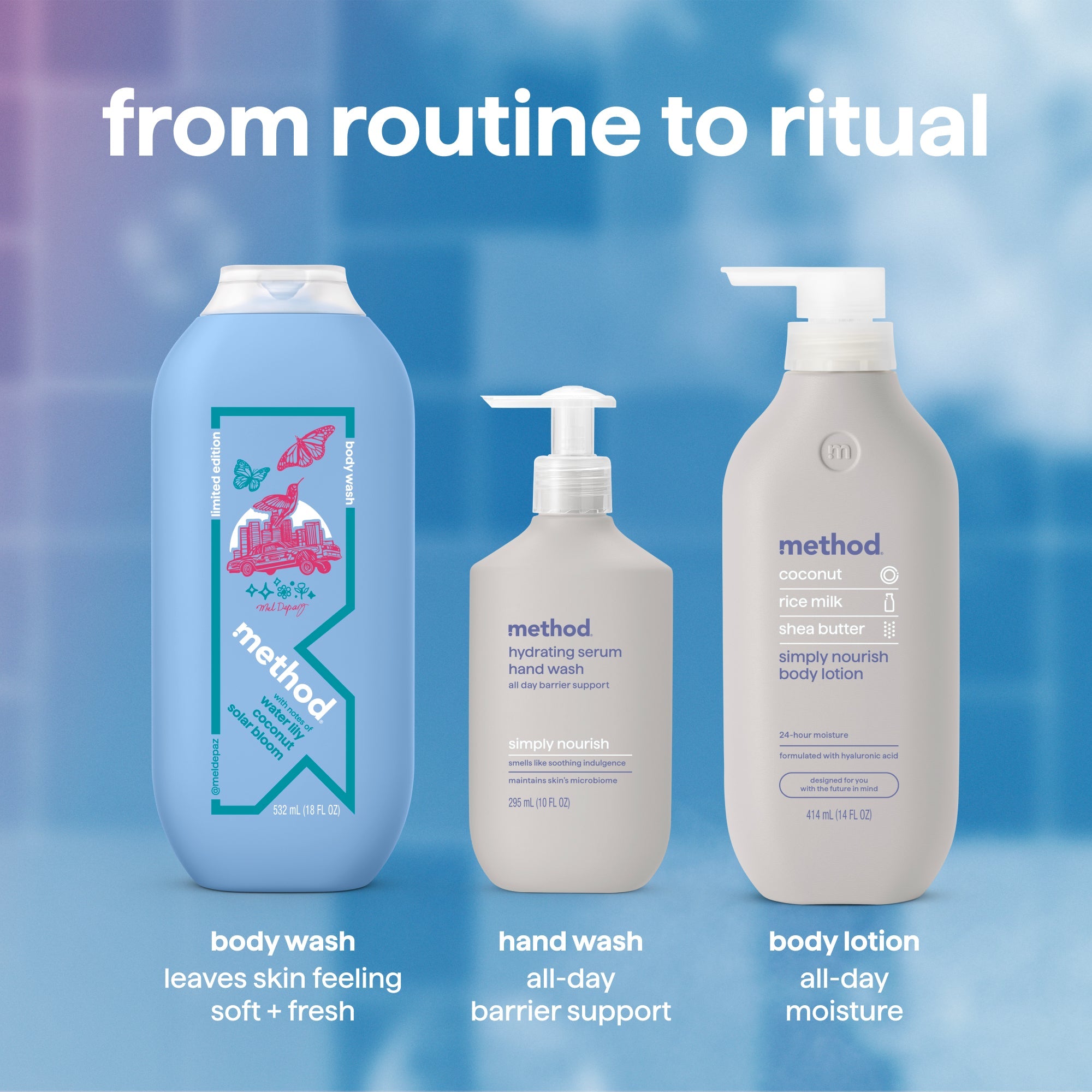 limited edition body wash. artist collection. los angeles