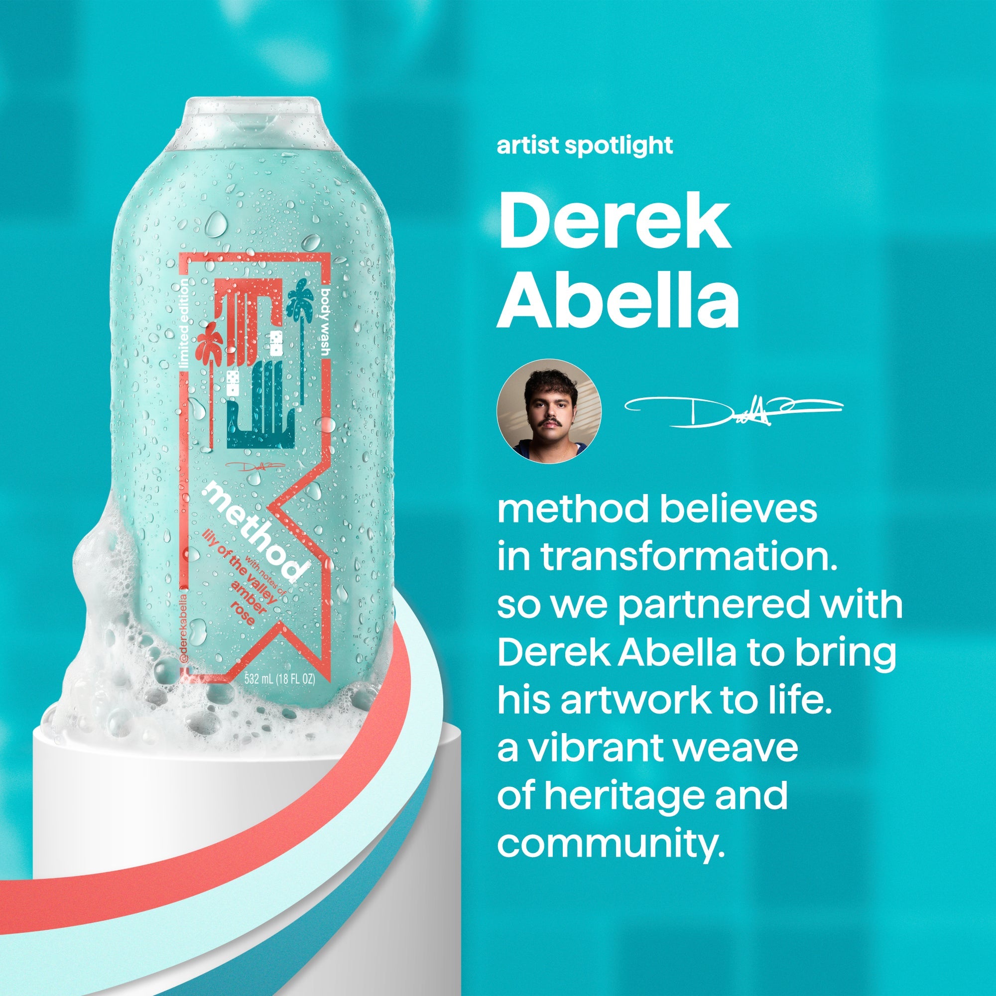 limited edition body wash. artist collection. miami