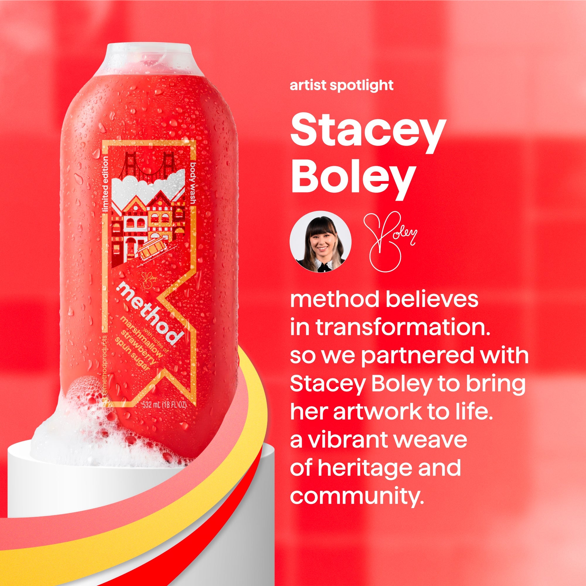 limited edition body wash. artist collection. san francisco