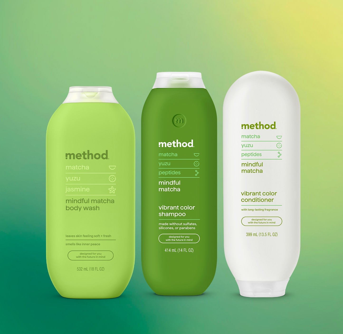 shower trio - mindful matcha. 45.5 oz
