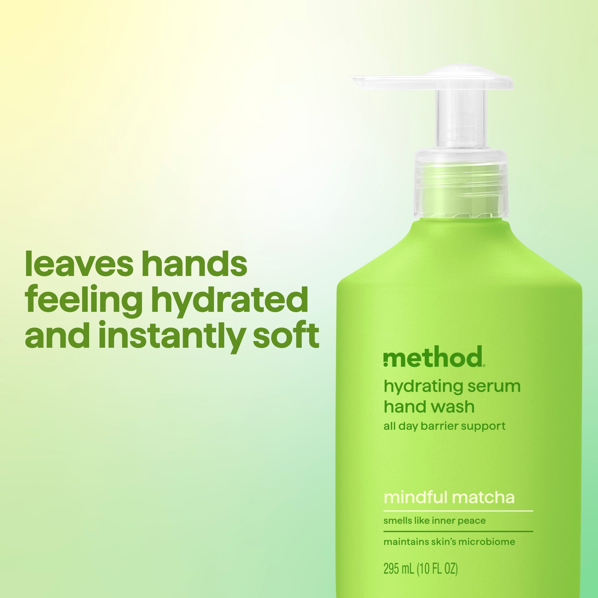 hydrating serum hand wash - mindful matcha. 10 oz