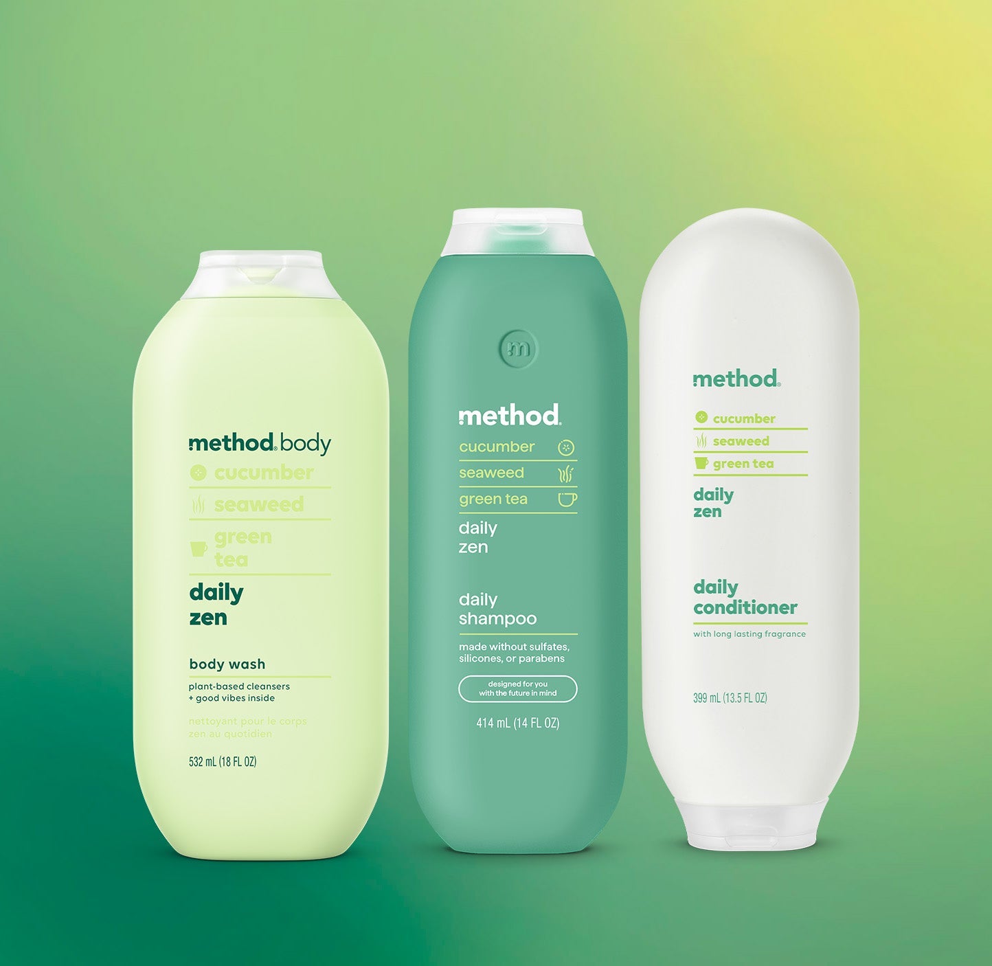 shower trio - daily zen. 45.5 oz