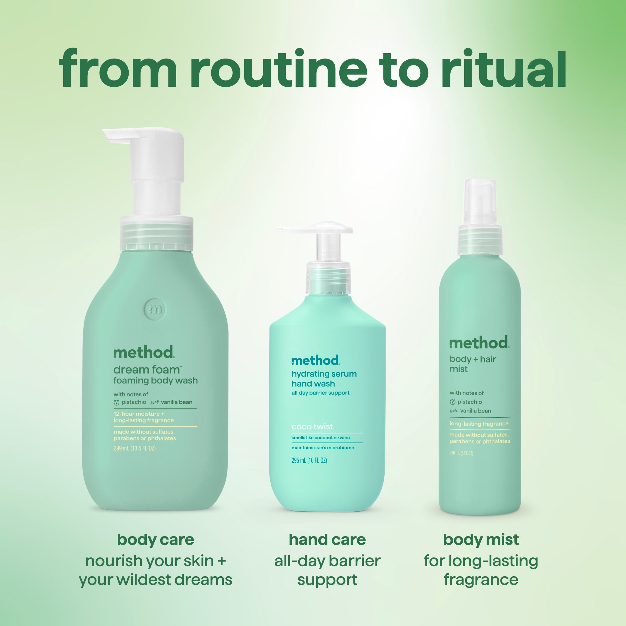 body + hair mist - pistachio + vanilla. 8 fl oz