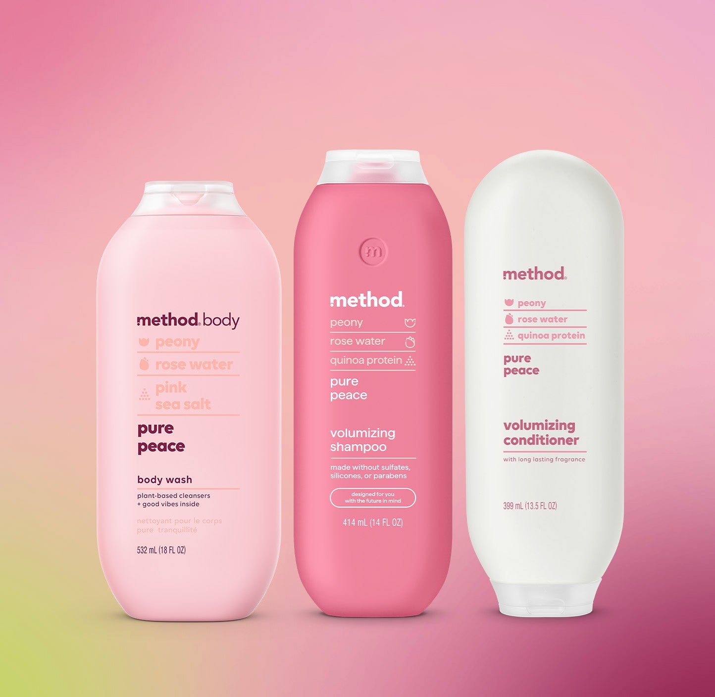 shower trio - pure peace. 45.5 oz