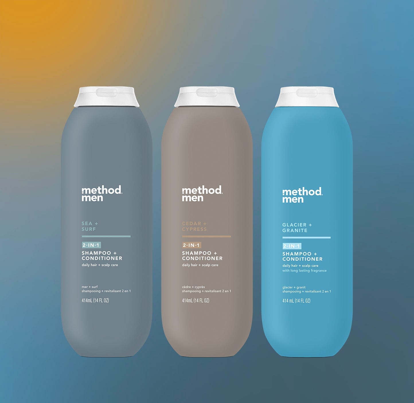 men 2-in-1 shampoo + conditioner variety trio. 42 oz