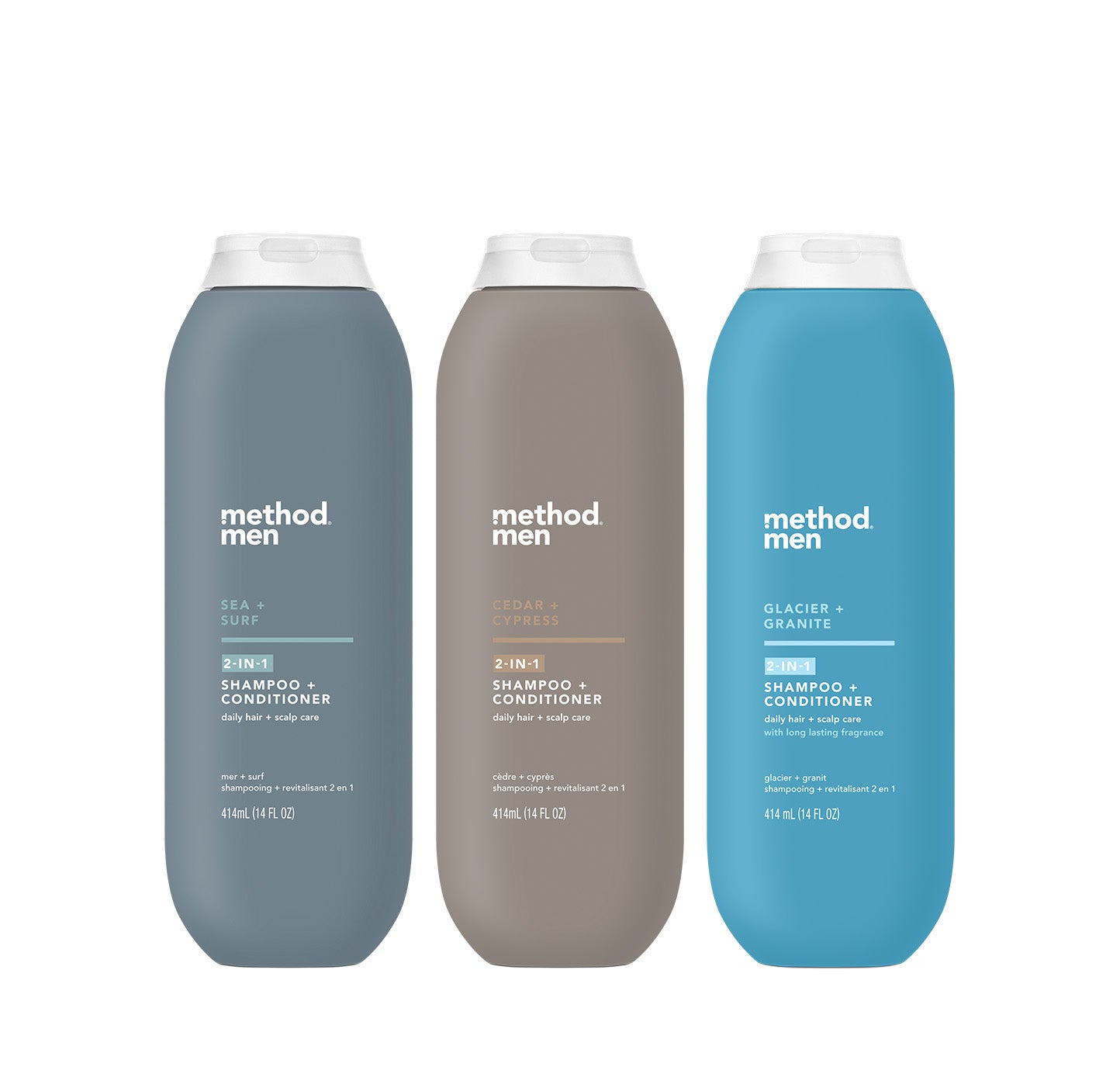 men 2-in-1 shampoo + conditioner variety trio. 42 oz