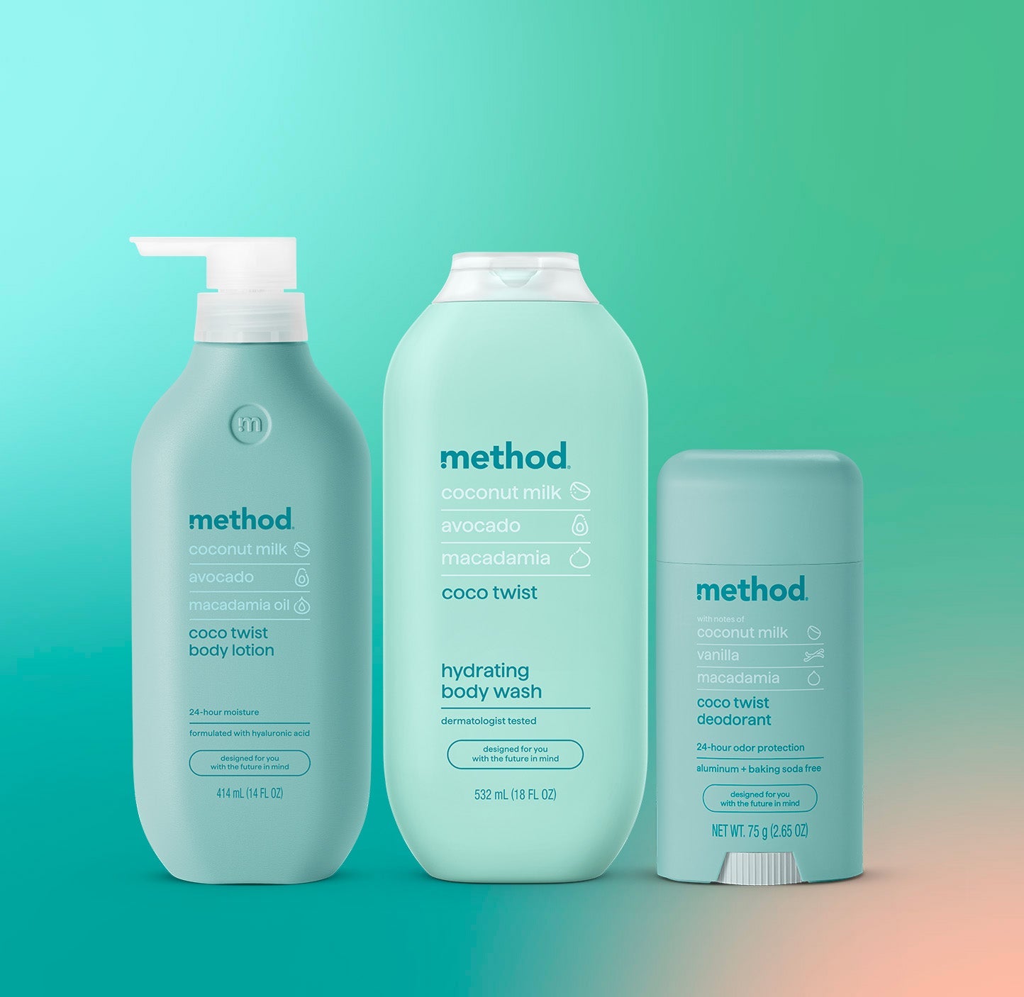 body care bundle - coco twist. 34.65 oz