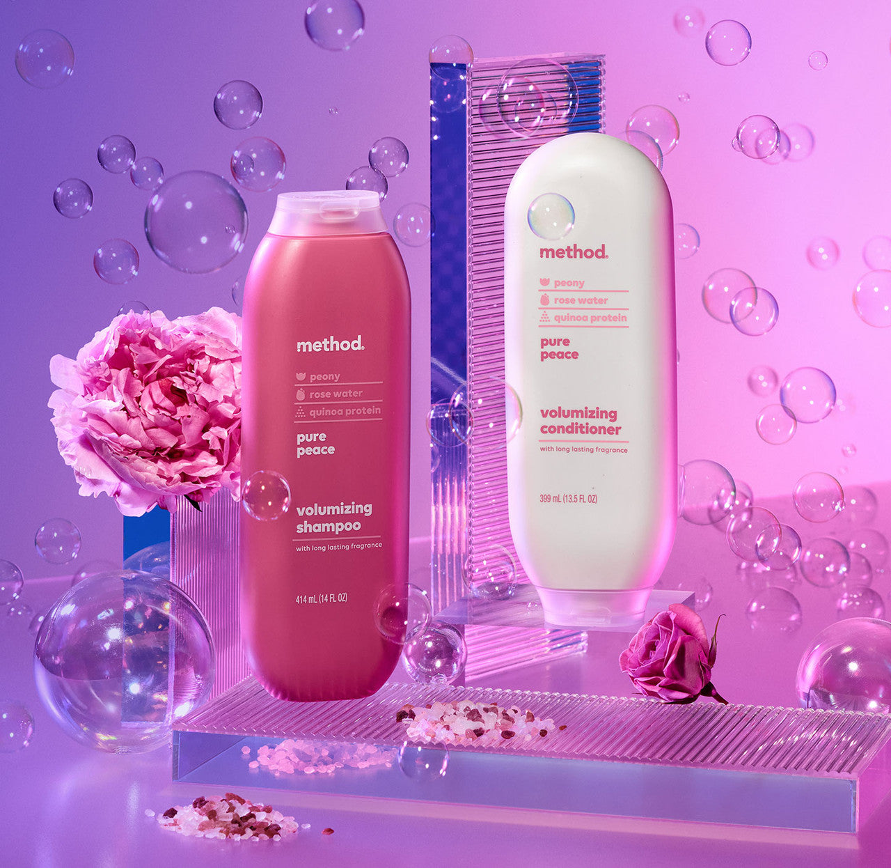 volumizing shampoo + conditioner bundle - pure peace. 27.5 fl oz