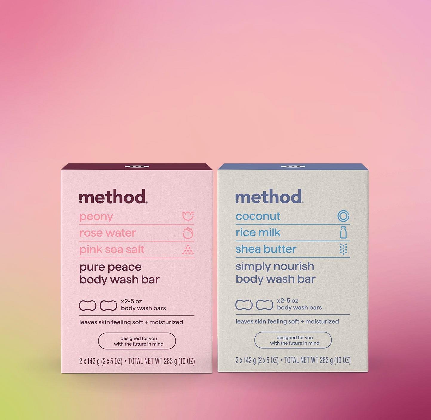method bar soap variety duo. 4 bars