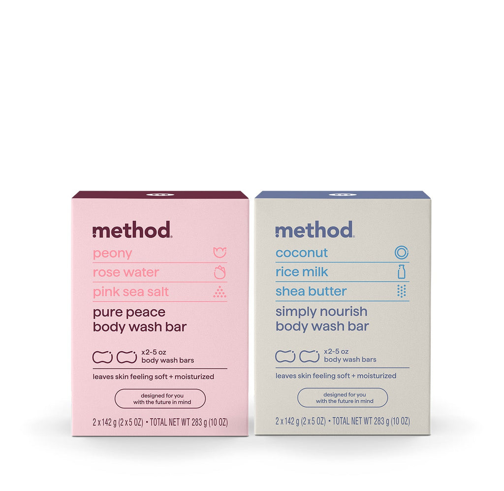 method bar soap variety duo. 4 bars