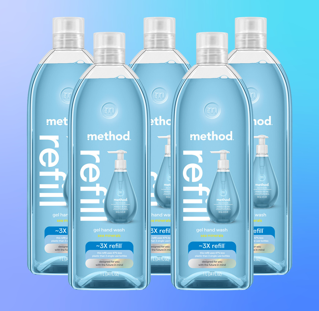 sea minerals gel hand wash refill 5-count bundle. 170 fl oz