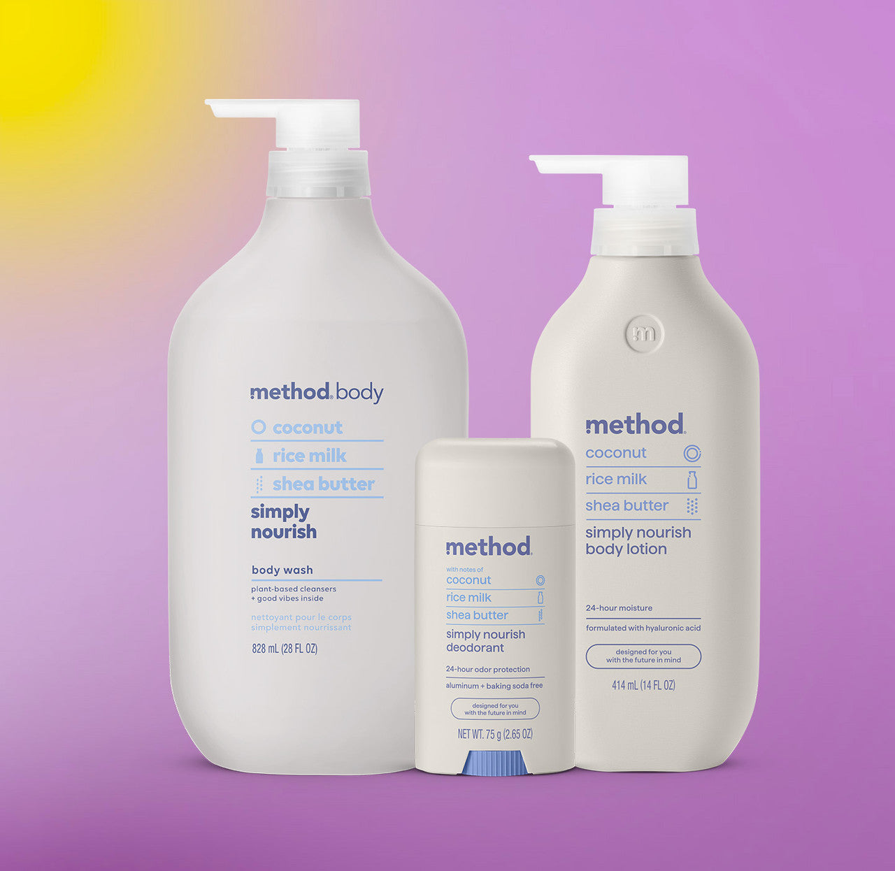 method body bundle - simply nourish. 44.65 oz