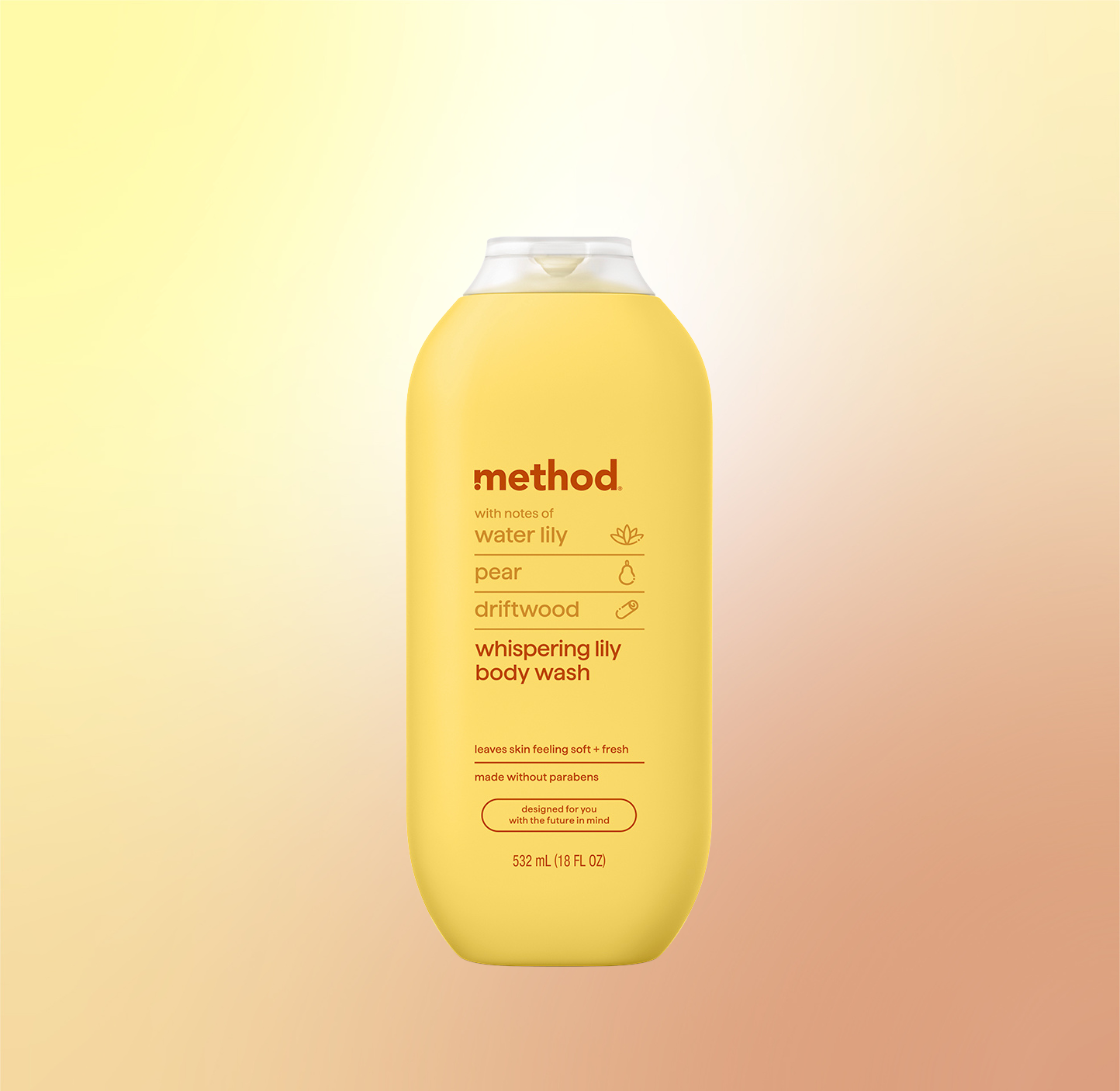 body wash - whispering lily. 18 fl oz