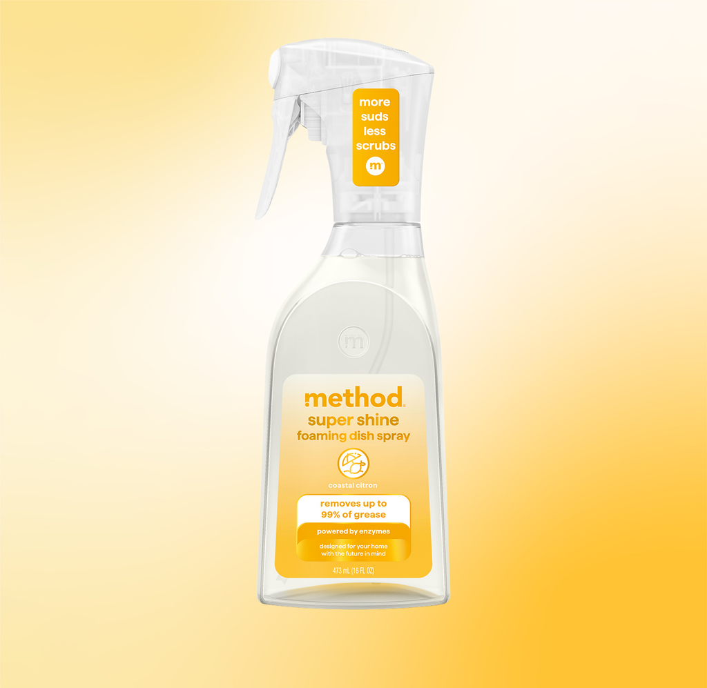 super shine foaming dish spray - coastal citron. 16 fl oz